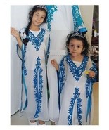 New Ramadan Royal Girls Kids Eid Abaya Moroccan caftan Kids Jellabiya dress - $1,348.78 MXN