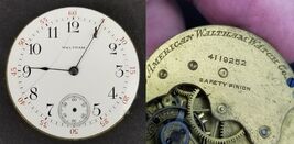 American Waltham Watch Co. pocket movement face hands 7j 6s 1889 - $29.99 American Waltham Watch Co. pocket movement face hands 7j 6s 1889 - $29.99