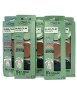 Loreal Pure Clay 3 Multi Masks Kit .34 oz Purify Exfoliate Brighten Lot ... - £15.15 GBP