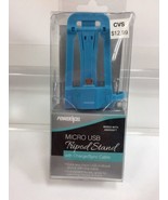 POWERXCEL Blue Micro USB Tripod Stand w/ Charge/Sync Cable for Android - $174.29 MXN