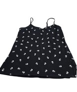 Torrid Women’s Skull Print Tank Top Size 2 Black White Cami Gothic Alt Emo - $348.85 MXN