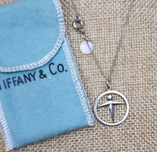 Tiffany &amp; Co VTG 1979 Manpower Sterling Pendant Complete w/Signed Chain ... - $188.09
