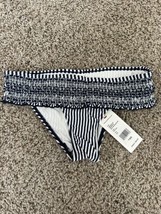 Vineyard Vines Swim Bottom Size XXS Deep Bay Stripe Smocked Bikini Blue Womens - £17.44 GBP