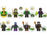 8Pcs Marvel Super Anti-hero Minifigures Loki Kang Mobius Mini Building B... - £18.26 GBP