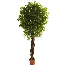 Nearly Natural 5379 7.5 ft. Ficus Tree UV Resistant - Indoor-Outdoor - £189.83 GBP