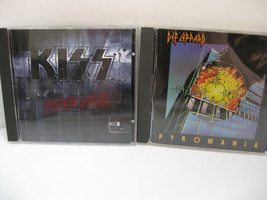 Kiss Revenge, Def Leopard Pyromania Music CD&#39;s pre-owned in very good condition - $9.97