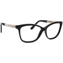 Jimmy Choo Eyeglasses 105 FA3 Black/Silver Glitter Cat Eye Frame Italy 55-14 135 - £70.35 GBP