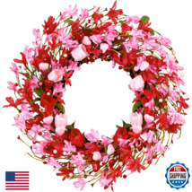 MAINGKAUNG Valentine's Day Wreath 22 Inch Valentines Day Wreaths for Fro... - $47.78