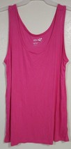 Terra &amp; Sky Women&#39;s Plus Super Soft Rib Layering Tank Top, Pink Size IX ... - £11.65 GBP