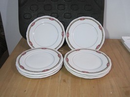 10 Vintage Royal Bayreuth Bavaria Plates With Roses Made in Germany. - £78.84 GBP