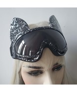 Holographic Cat Burning Man Goggle Festival Mask Costume Headpiece Cyber... - $38.40+