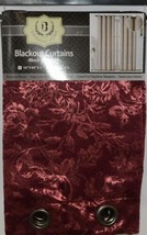 Dahdoul Home Blackout Curtains Block Out Light Burgundy Color - £27.88 GBP