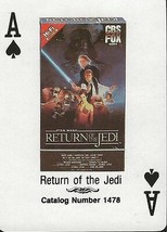 Return of the Jedi Star Wars RARE 1988 CBS Fox Promotional Playing Card  - £58.17 GBP