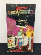 Vintage Zenith Chromatenna Model 973-819 Antenna w/ Box 1970s Retro Rabbit Ears - £19.42 GBP