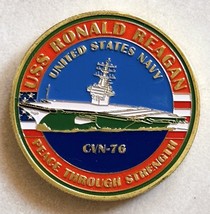 Us Navy - Uss Ronald Reagan - CVN-76 Challenge Coin - £11.76 GBP