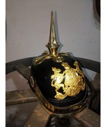 German World War Pickelhaube Helmet | Handmade Leather Pickelhaube Imper... - $75.00