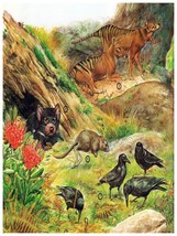 5979 Animals nature country scene 18x24 Poster.Interior design.Decor wal... - £22.31 GBP