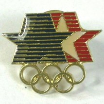 Olympic Games 1984 Summer Games USA Vintage Lapel Pin Los Angeles Authentic - £12.30 GBP