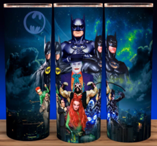 90s Batman Keaton - Kilmer - Clooney Retro Cup  Tumbler 20oz with lid and straw - £15.78 GBP