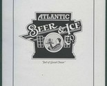 Atlantic Beer &amp; Ice Menu North Tryon Street Charlotte North Carolina  - £17.13 GBP