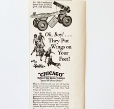 1929 Chicago Roller Skates Advertisement Antique Skating Toys Ephemera  - £13.95 GBP