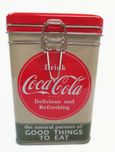Coca-Cola SquareTin Canister Tea Latching  the Partner of Good Things to Eat - £7.53 GBP