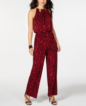 Thalia Sodi Cheetah-Print Chain-Neck Jumpsuit, Size Small - £22.57 GBP