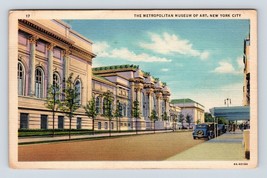 Metropolitan Museum of Art Street View New York NYC NY Linen Postcard Q2 - £3.05 GBP
