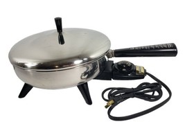 Vtg FARBERWARE Model 300-B 10&quot; Electric Frying Pan w/Cord Tested Works - £23.48 GBP