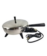 Vtg FARBERWARE Model 300-B 10&quot; Electric Frying Pan w/Cord Tested Works - £23.48 GBP