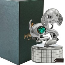 &quot;2018 Year of the Dog&quot; Chrome Plated Dog plays Table Top Ornament by Mat... - $32.99