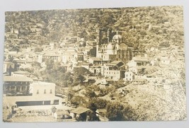 VTG 1940&#39;s RPPC Panorama of Church of Santa Prisca de Taxco Mexico Postcard #420 - £13.85 GBP