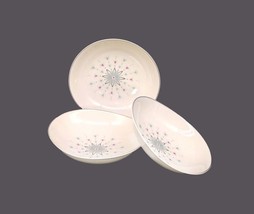 Johnson Brothers JB832 Atomic Starburst Kaleidoscope oval cereal bowls. Flaw. - $58.84