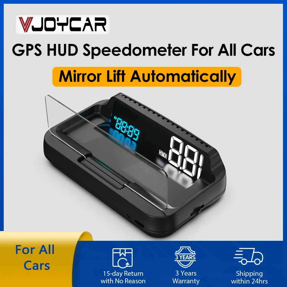 Vjoycar 2023 Newest Auto-Lift Mirror Unique GPS HUD Large &amp; Clear Speed - £76.24 GBP