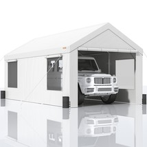 VEVOR Heavy Duty Carport 12x20 ft with Roll-up Windows, Waterproof Canopy - €531,80 EUR