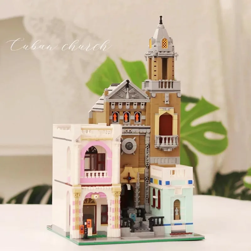 2300PCS Creative Cuba Church House Building Blocks Micro City Street View Mini - £135.55 GBP