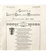 1884 Godey&#39;s Lady&#39;s Book Victorian Magazine Incomplete May Volume DWY12 - $27.22 CAD
