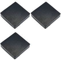 4&quot; Block Jewelers Bench Rubber x Square 1&quot; Thick Base For Steel Dapping Kit 3 Pc - £15.12 GBP