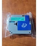 Brothers M-Series M-K731 (Green) 12mm 0.47&quot; Label Tape - $13.13 CAD