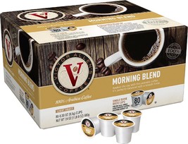 Victor Allen Morning Blend Coffee 80 Count Keurig K cup Pods FREE SHIPPING - £30.58 GBP