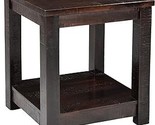 Hanover Ravenna Mango Wood End Table with Lower Storage Shelf in Dark Br... - $426.99