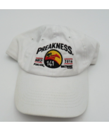 Preakness Cap 141st Horse Race 2016 White Strapback Hat Embroidered Jockey - $14.84