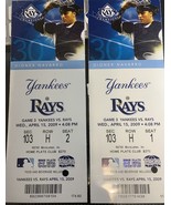 YANKEES VS RAYS APRIL 15 2009 - $182.29 MXN