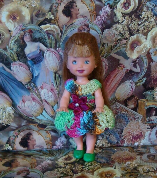 Hand crocheted Doll Clothes for Kelly or same size dolls #2546 - $12.00