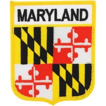 Maryland State Flag Shield Patch 2 7/8&quot; x 3 1/2&quot; - £6.81 GBP