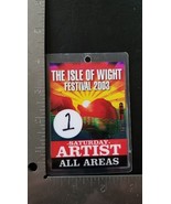 THE ISLE OF WIGHT - MANY ARTISTS - ORIGINAL 2003 CONCERT LAMINATE BACKST... - $85.00