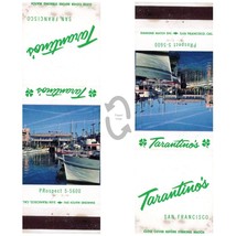 Vintage Matchbook Cover Tarantinos Restaurant 1960s San Francisco California Map - £7.11 GBP