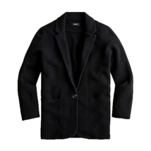NWT J.Crew Cecile Relaxed Sweater-Blazer in Black Cardigan M - £66.55 GBP