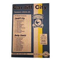 Cardiff City v Derby County Football Programme. 25 / 1 / 2025. Championship - $6.53