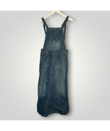 Japanese Denim Brand Monthorigin Overall Dress Jean Large Adjustable Straps - £57.06 GBP
